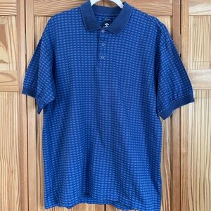 Pebble Beach Rich Blue Checkered Polo Shirt in High Quality Cotton